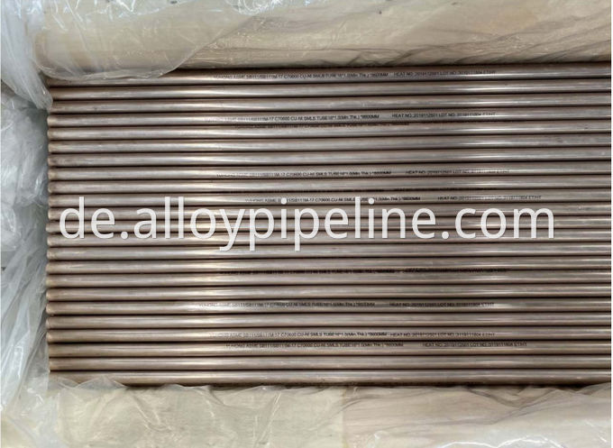 Kupferlegierung Tube ASTM B111 C70400 C70600 Nahtloser geschweißter Schlauch 2